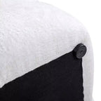 Pouf imbottito trapuntato quadrato da 53 cm – Poggiapiedi in ciniglia e velluto, nessun assemblaggio richiesto