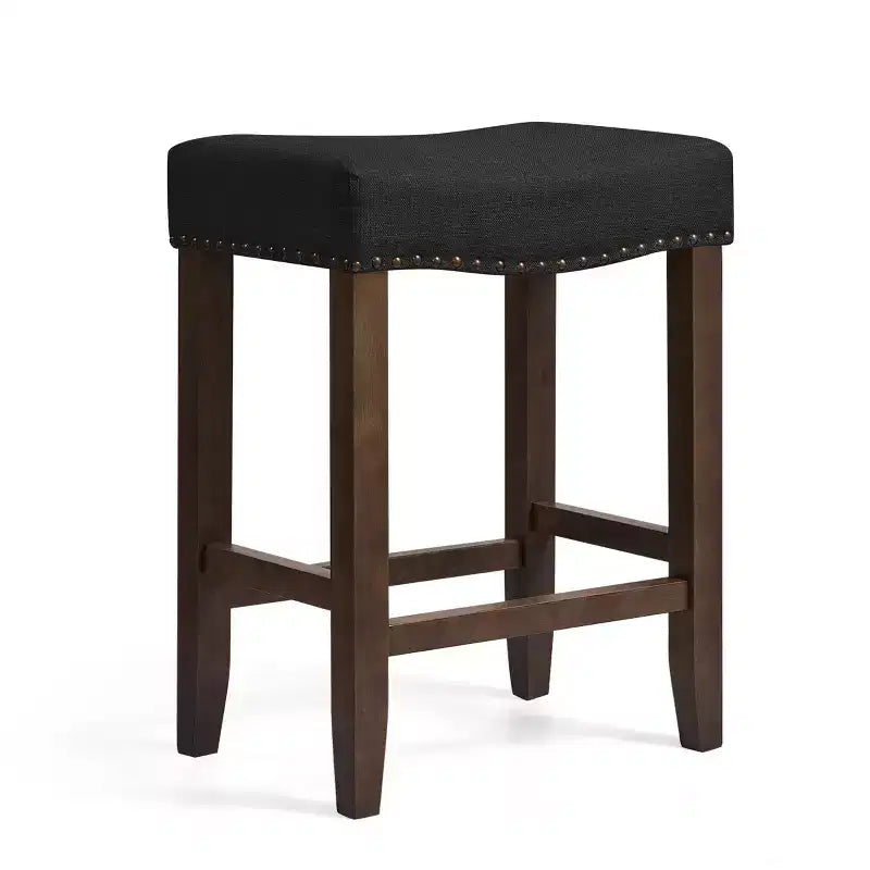 Sgabelli da Bar Senza Schienale da 24" – Sgabelli Moderni da Bancone, Sgabelli da Isola Cucina in Legno
