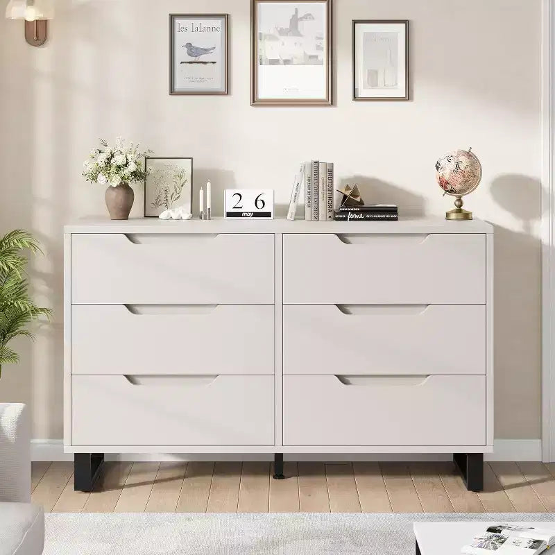 Cassettiera Verticale con Vani Contenitori, Comò per Camera da Letto, Mobile Contenitore in Legno per Corridoio, Ingresso
