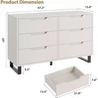 Cassettiera Verticale con Vani Contenitori, Comò per Camera da Letto, Mobile Contenitore in Legno per Corridoio, Ingresso