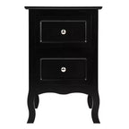 Comodino a 2 ripiani largo 39,40 cm – Comodino compatto con ripiano aperto, struttura in MDF