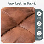 Divano Letto Futon Convertibile con Memory Foam a 3 Strati, Schienale e Braccioli Regolabili – Lino