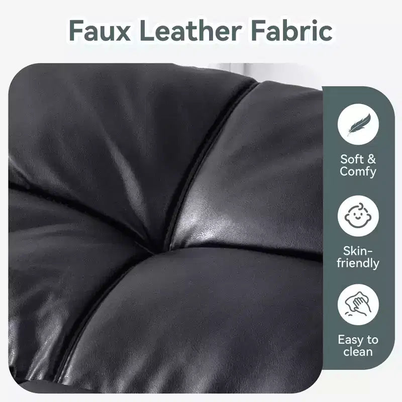 Divano Letto Futon Convertibile con Memory Foam a 3 Strati, Schienale e Braccioli Regolabili – Lino