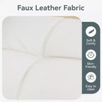 Divano Letto Futon Convertibile con Memory Foam a 3 Strati, Schienale e Braccioli Regolabili – Lino