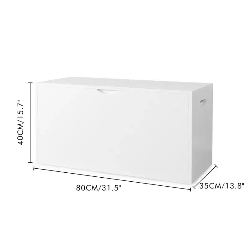 Organizer porta giocattoli per bambini con cassetto scorrevole, Baule giocattoli in legno con ruote per cameretta e sala giochi