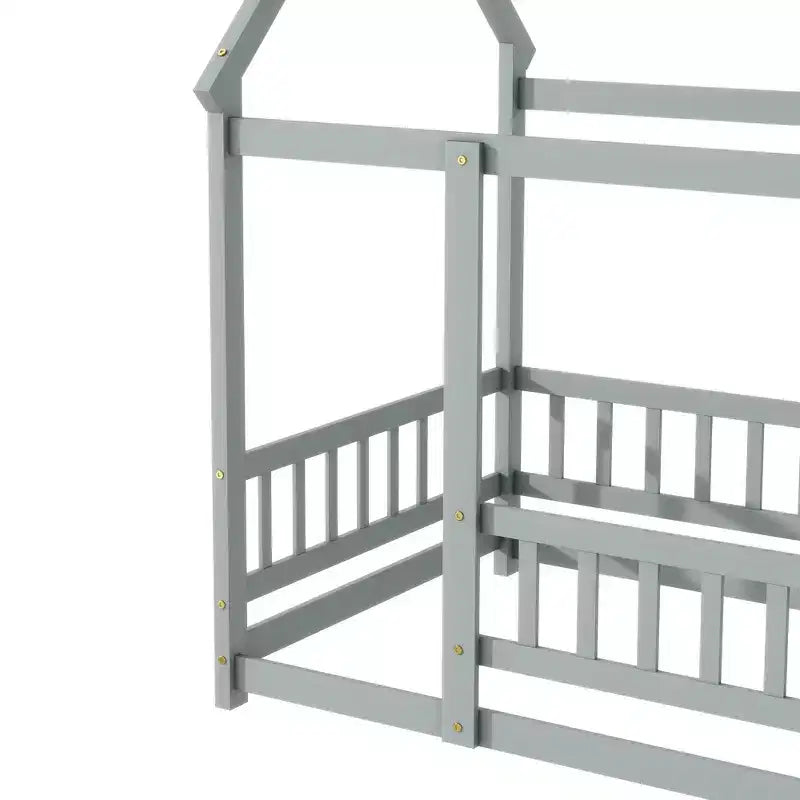 MAYEERTY Sponda di Sicurezza Letto a Castello King Cassetti con Chiusura Ammortizzata Legno Massello di Gomma